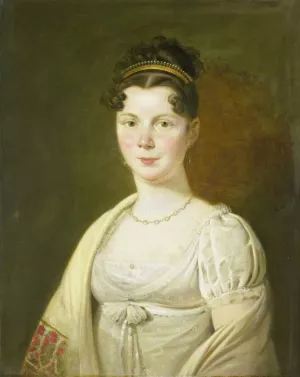 Portrait of Wilhelmina Maria Haack by Adriaan De Lelie Oil Painting