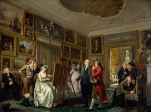 The Art Gallery of Jan Gildemeester by Adriaan De Lelie Oil Painting