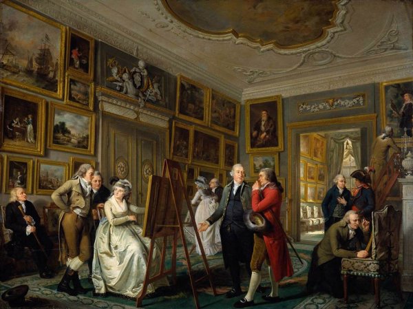 Main Product Photo of The Art Gallery of Jan Gildemeester Painting by Adriaan De Lelie