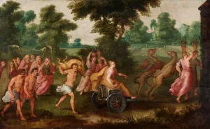 Allegory of the Month of August by Adriaan Van Stalbemt - Oil Painting Reproduction