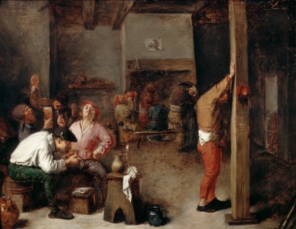 Main Product Photo of Interior of a Tavern Painting by Adriaen Brouwer