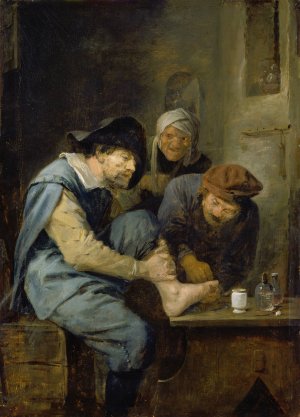 The Foot Operation by Adriaen Brouwer Oil Painting