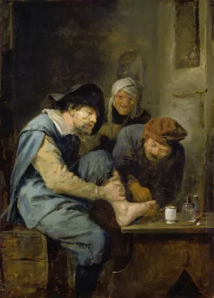 The Foot Operation by Adriaen Brouwer Oil Painting