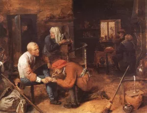The Operation by Adriaen Brouwer - Oil Painting Reproduction