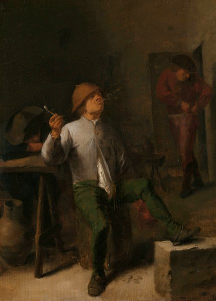 Main Product Photo of The Smoker  Painting by Adriaen Brouwer