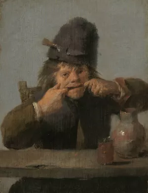 Youth Making a Face by Adriaen Brouwer Oil Painting