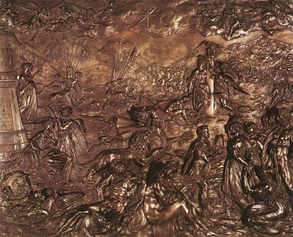 Victory of Rudolph II over the Turks by Adriaen De Vries - Hand-Painted Oil Painting Reproduction