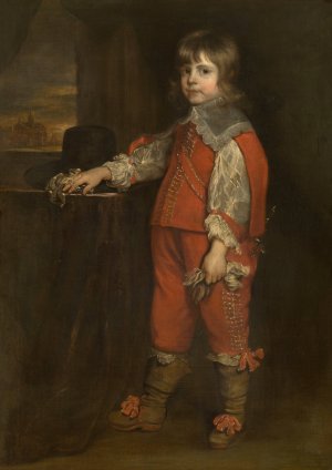 Charles II, when Prince of Wales by Adriaen Hanneman Oil Painting