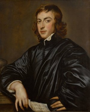 Portrait of a gentleman by Adriaen Hanneman Oil Painting