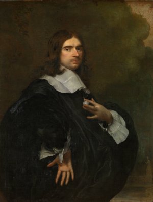 Portrait of a Man by Adriaen Hanneman Oil Painting