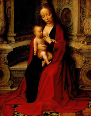 The Virgin Nursing the Christ Child by Adriaen Isenbrandt Oil Painting