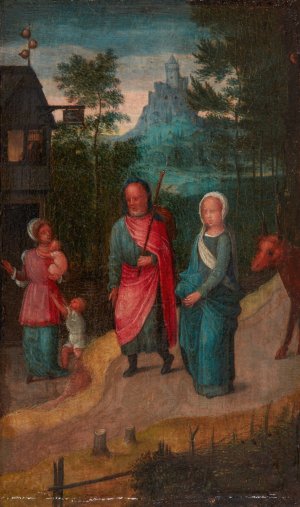 Mary and Joseph in Bethlehem by Adriaen Isenbrant Oil Painting