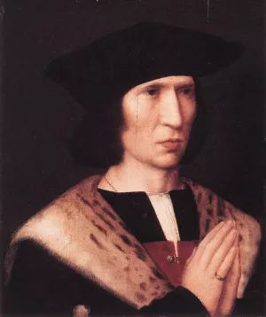Portrait of Paulus de Nigro by Adriaen Isenbrant Oil Painting