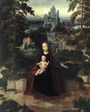 Rest During the Flight to Egypt painting by Adriaen Isenbrant