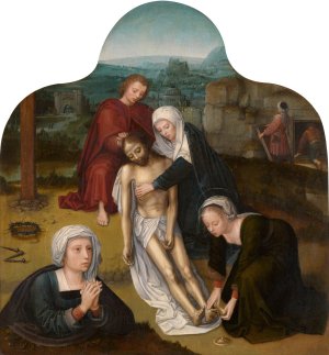 The Lamentation over the Dead Christ by Adriaen Isenbrant Oil Painting