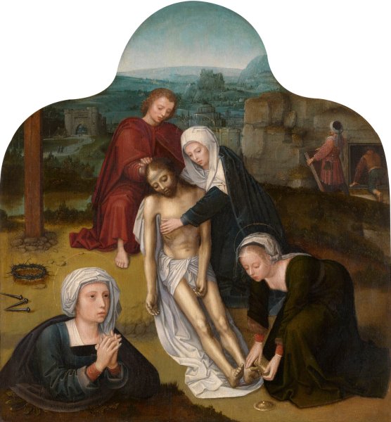 Main Product Photo of The Lamentation over the Dead Christ Painting by Adriaen Isenbrant