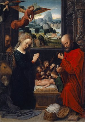 The Nativity by Adriaen Isenbrant Oil Painting
