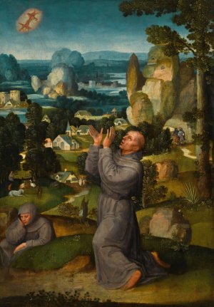 The Stigmatisation of Saint Francis by Adriaen Isenbrant Oil Painting
