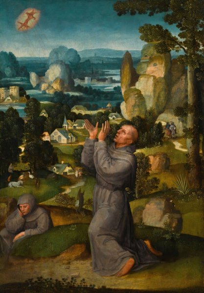 Main Product Photo of The Stigmatisation of Saint Francis Painting by Adriaen Isenbrant