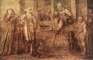 What Won't People Do for Money by Adriaen Pietersz Van De Venne Oil Painting