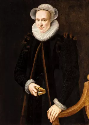 Portrait of a Lady by Adriaen Thomasz Key - Oil Painting Reproduction