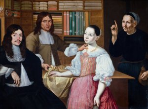In the Draper's Shop by Adriaen Van Bloemen Oil Painting