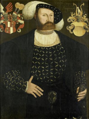 Presumably Posthumous Portrait of Rudolph van Buynou by Adriaen Van Cronenburg Oil Painting