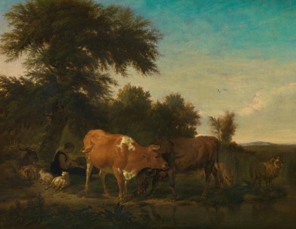 Main Product Photo of Landscape Painting by Adriaen Van De Velde