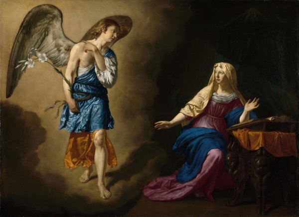 Main Product Photo of The Annunciation to the Virgin  Painting by Adriaen Van De Velde