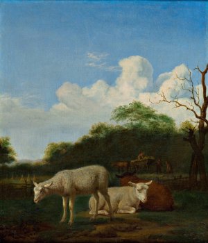 The Three Sheep by Adriaen Van De Velde Oil Painting