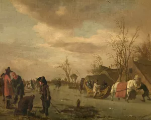 Winter Pleasures by Adriaen Van De Velde Oil Painting