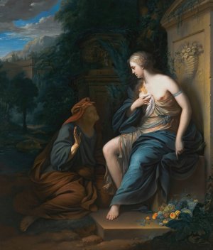 Vertumnus And Pomona by Adriaen Van Der Werff (Follower) Oil Painting