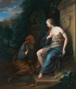 Vertumnus And Pomona by Adriaen Van Der Werff (Follower) Oil Painting