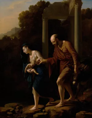 The Flight into Egypt by Adriaen Van Der Werff Oil Painting