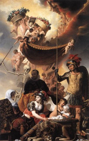 Allegory of the Birth of Frederik Hendrik by Adriaen Van Everdingen Oil Painting