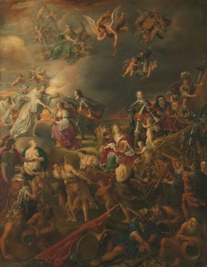 Allegory of the Peace under Stadholder Willem II by Adriaen Van Nieulandt Oil Painting