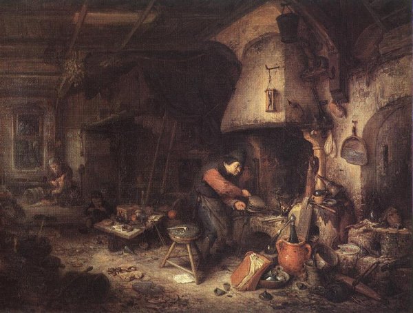 Main Product Photo of Alchemist Painting by Adriaen Van Ostade