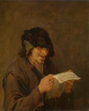 Man Singing by Adriaen Van Ostade Oil Painting