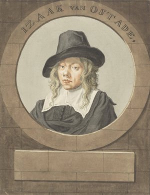 Portret van Isaak van Ostade by Adriaen Van Ostade Oil Painting