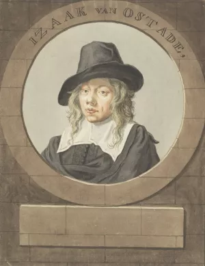 Portret van Isaak van Ostade by Adriaen Van Ostade Oil Painting