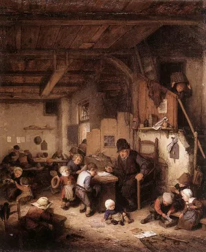 The School Master painting by Adriaen Van Ostade