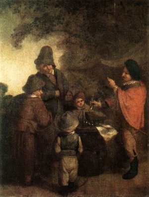 The Stall-Keeper by Adriaen Van Ostade Oil Painting