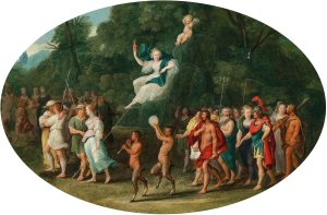 The Triumph of Venus by Adriaen Van Stalbemt Oil Painting