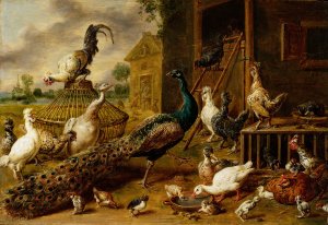 Poultry Farm by Adriaen Van Utrecht Oil Painting