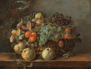 Still life of fruit by Adriaen Van Utrecht Oil Painting