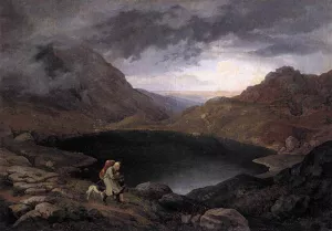 Pool in the Riesengebirge by Adrian Ludwig Richter Oil Painting