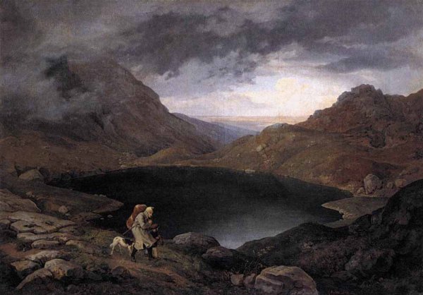 Main Product Photo of Pool in the Riesengebirge Painting by Adrian Ludwig Richter