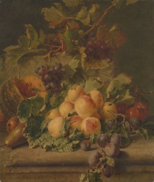 Vruchten by Adriana Johanna Haanen Oil Painting