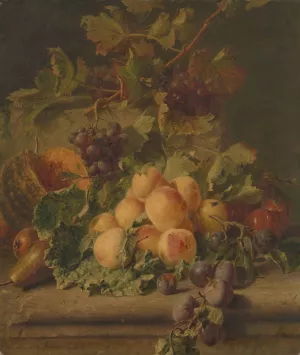 Vruchten Oil painting by Adriana Johanna Haanen