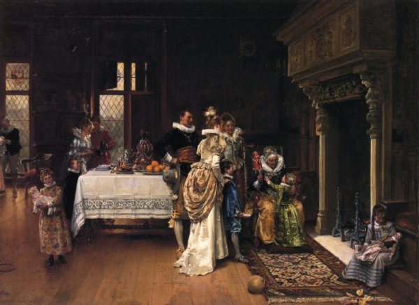 A Special Prize by Adrien Moreau - Hand-Painted Oil Painting Reproduction